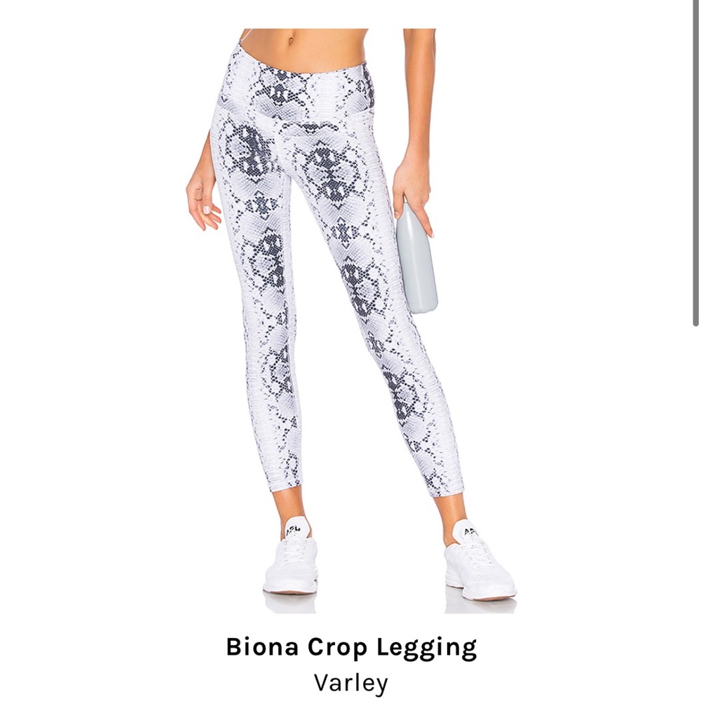 Varley Biona Crop Legging in Snakeskin